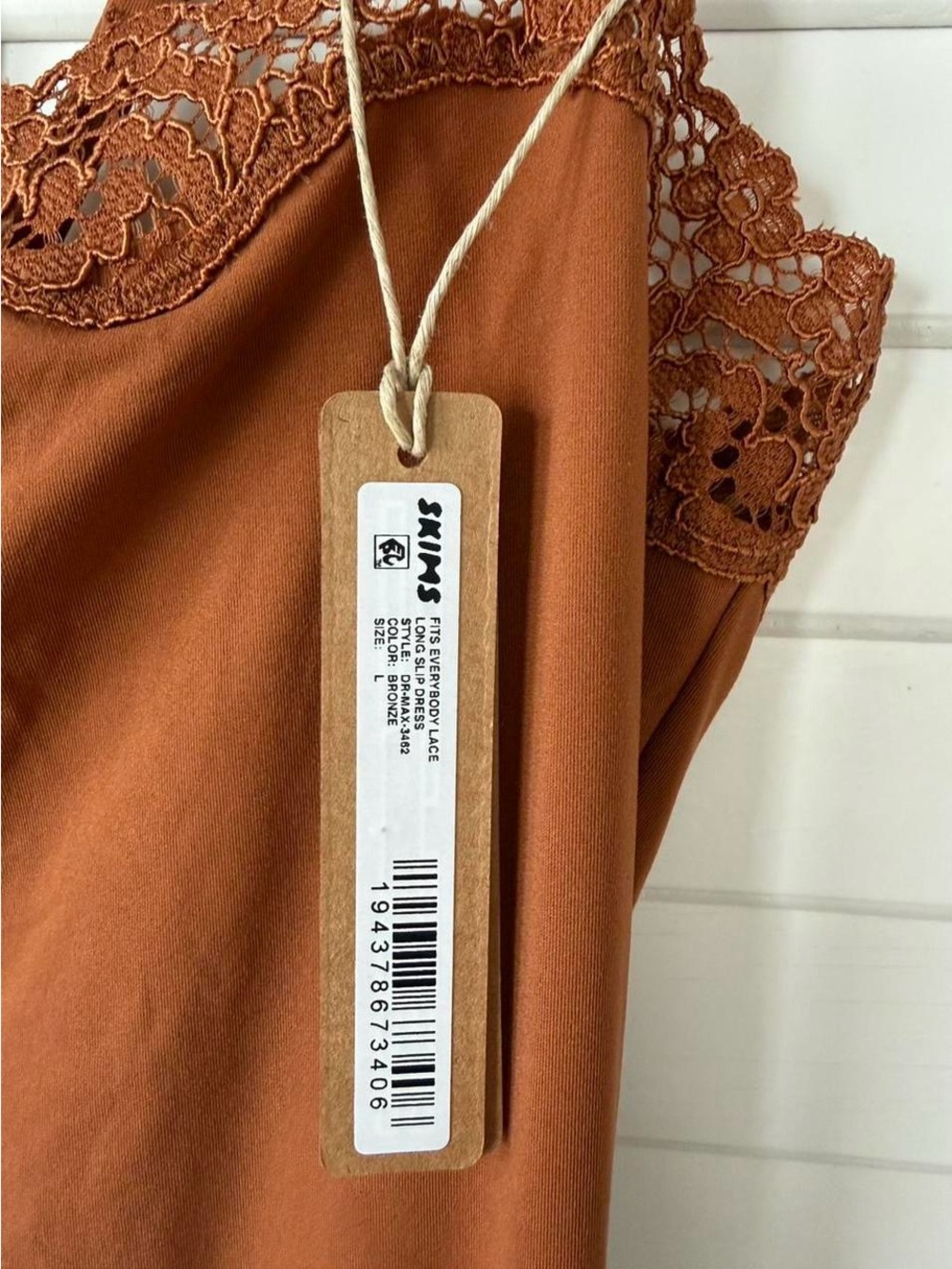SKIMS Fits Everybody Lace Long Slip Dress - Picture 7 of 7